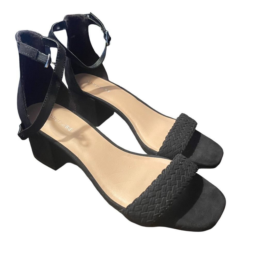 Maurice’s braided strap block heel